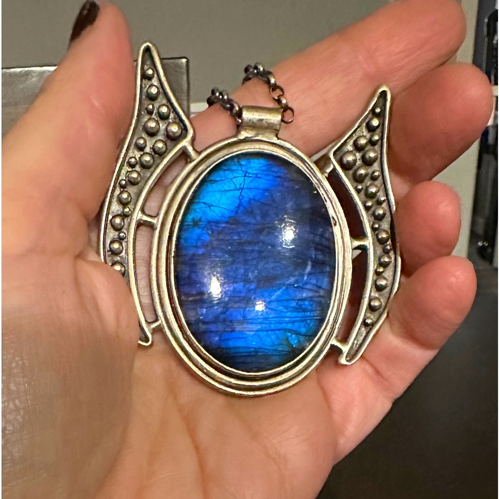Acid Queen Priestess Pendant Labradorite